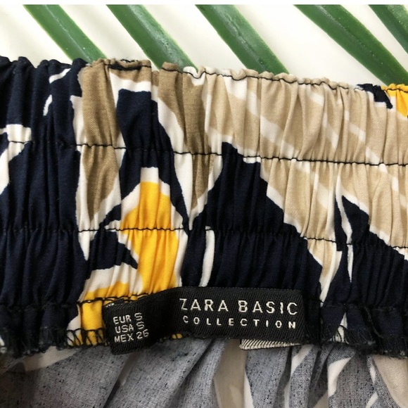 Zara Printed Tropical Poplin Skirt - Picture 10 of 10